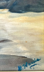 Mixed Media painting, Landscape, Lighthouses Unknown Artist, Signature view