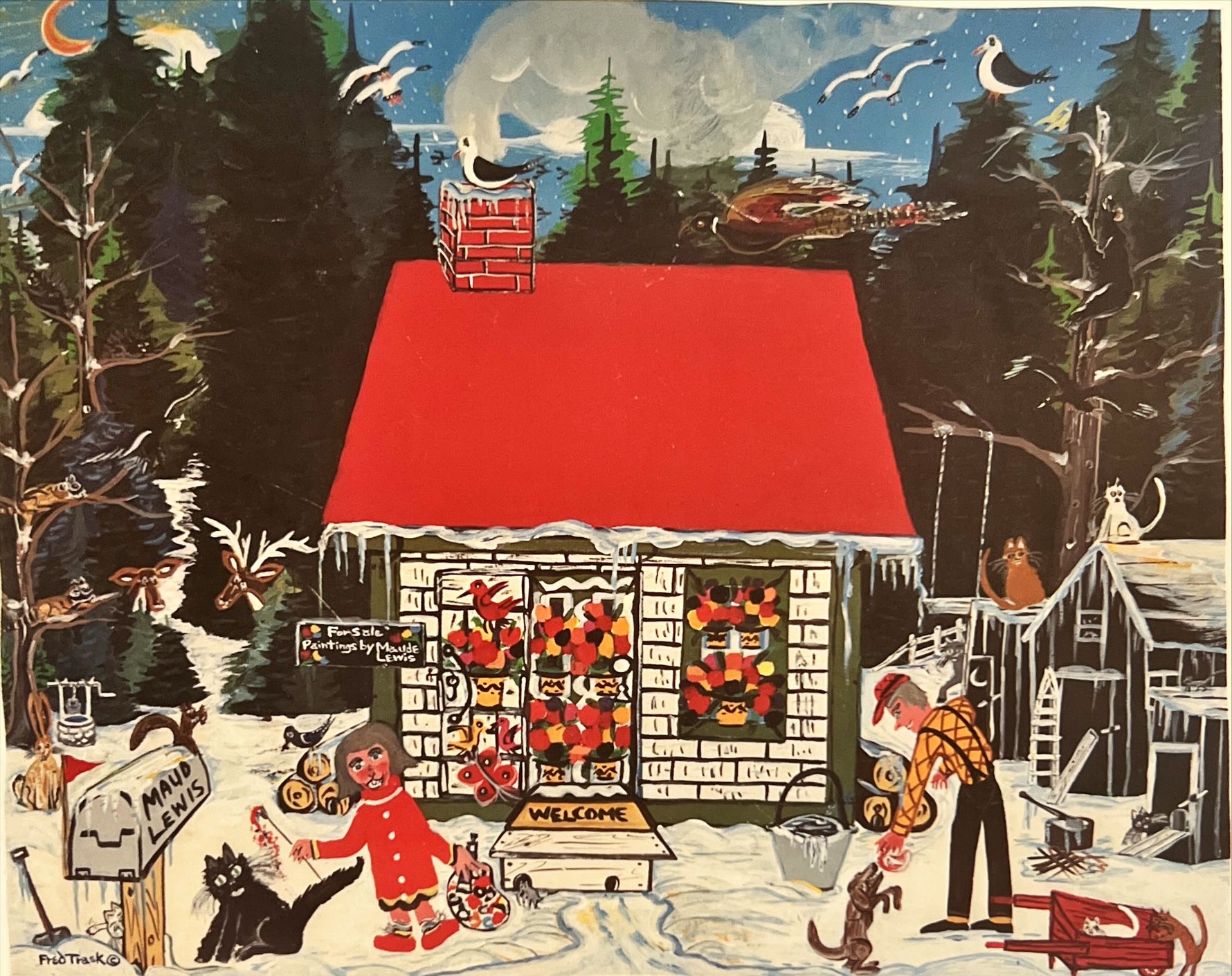 Print, Genre Scene, Folk, Fred Trask, Art view