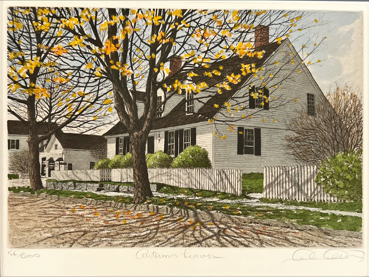 Mixed Media painting, Landscape, Cottages Carol Collette, Art view