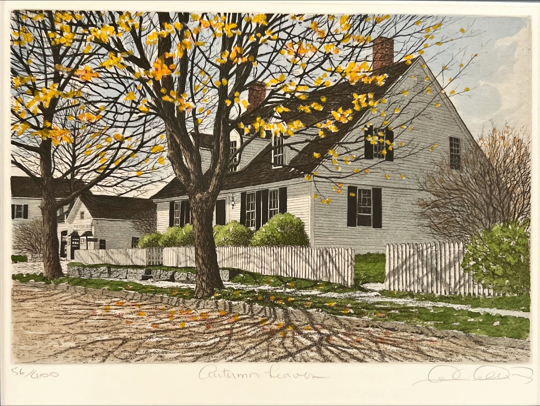 Mixed Media painting, Landscape, Cottages Carol Collette, Art view