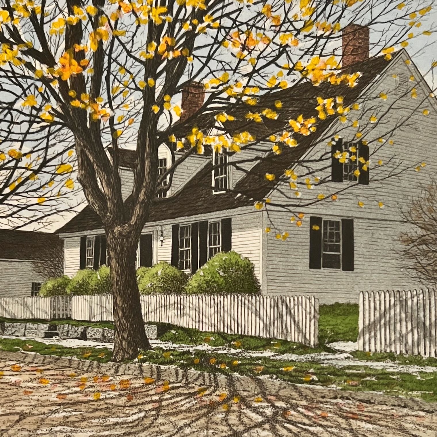 Mixed Media painting, Landscape, Cottages Carol Collette, Cover view