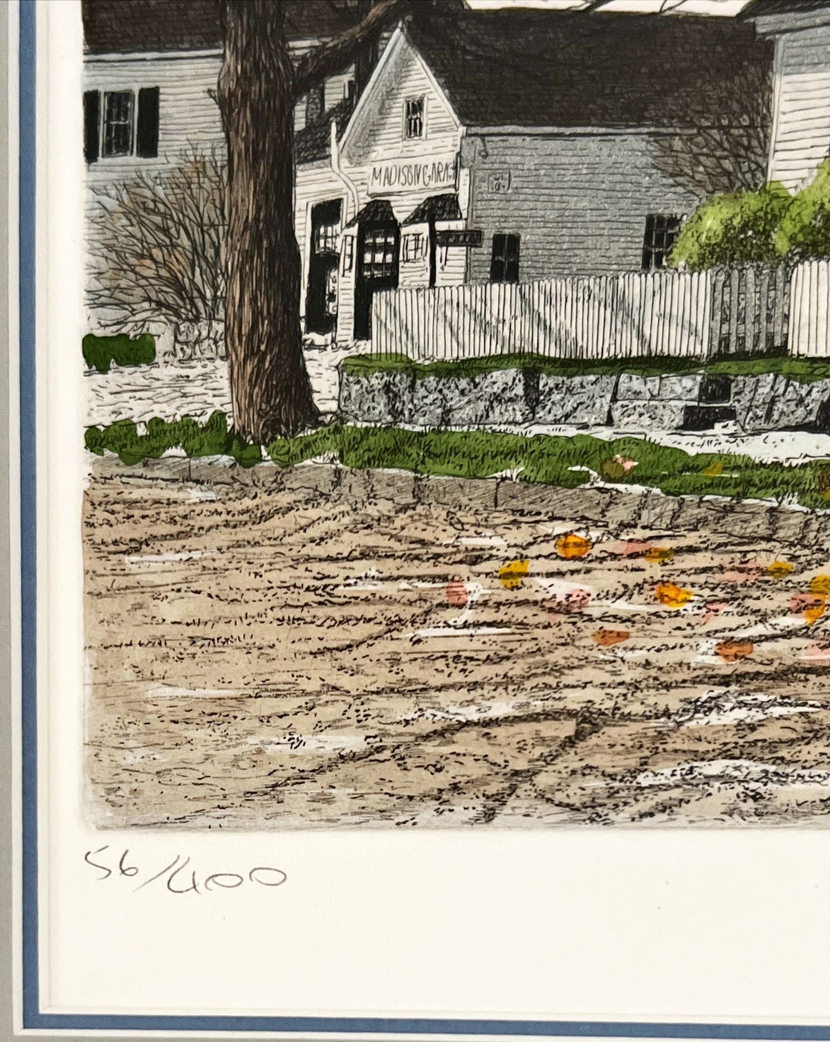 Mixed Media painting, Landscape, Cottages Carol Collette, Edition view