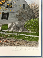 Mixed Media painting, Landscape, Cottages Carol Collette, Signature view