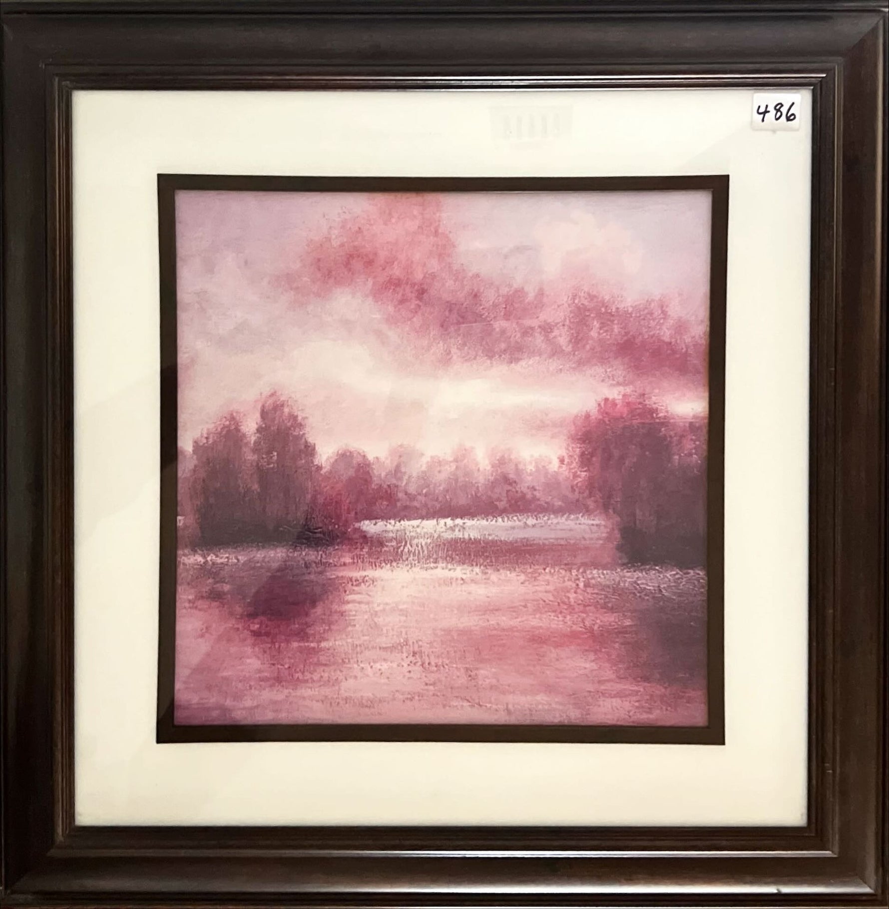 Home, Picture frame, Nice Brown Frame with White Matte and Glass, Cover view