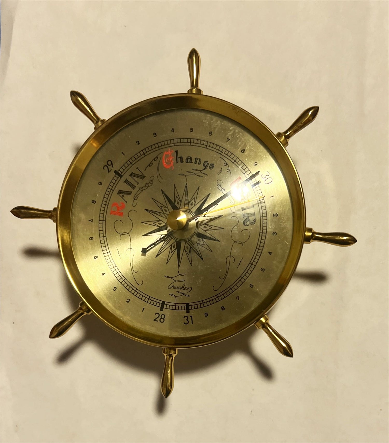 Home, Barometer, Tool, Nautical Themed Barometer, Front view