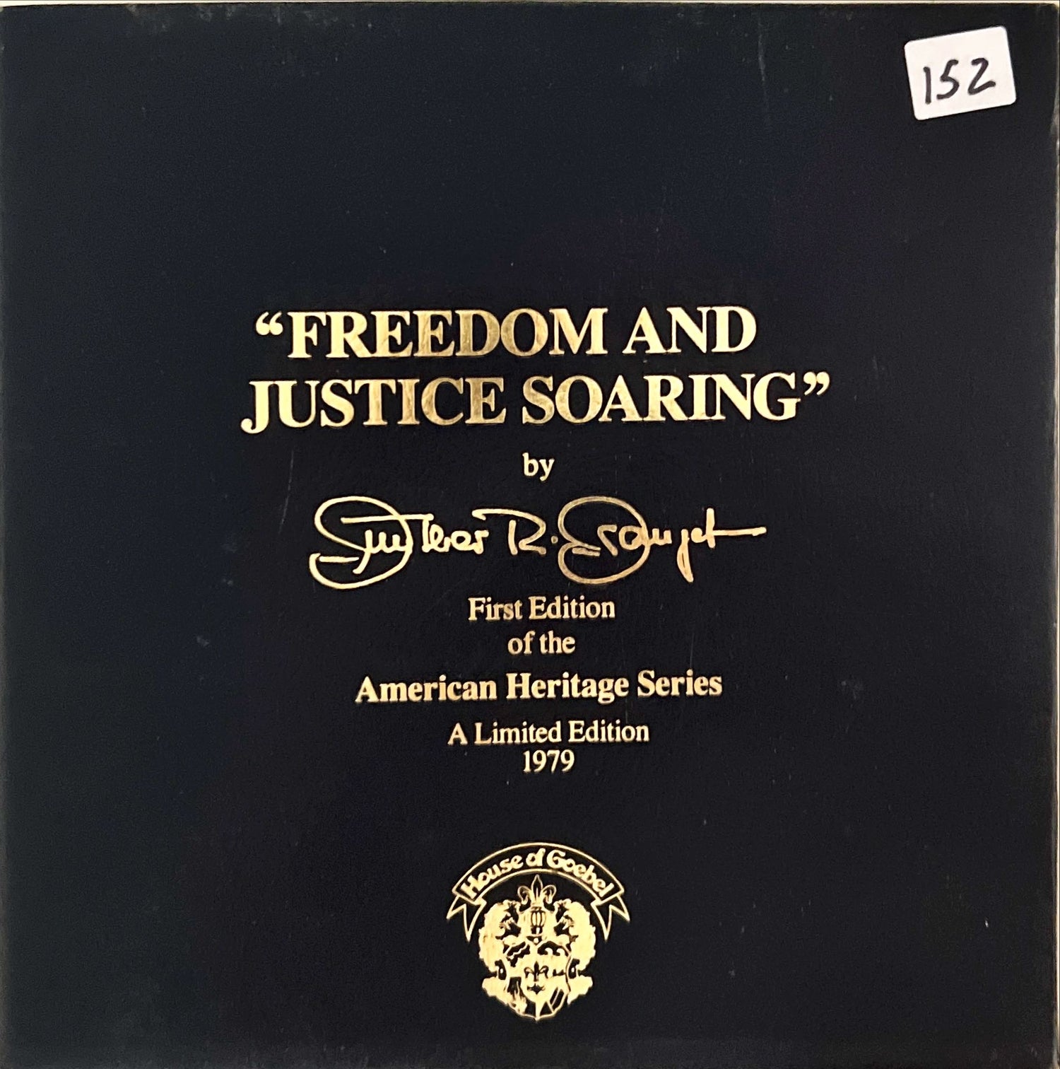 Home, Decorative Plate, Award, “Freedom and Justice Soaring” First Edition of Gunther Granget’s Original American Heritage Series Commemorative Plate, Front view