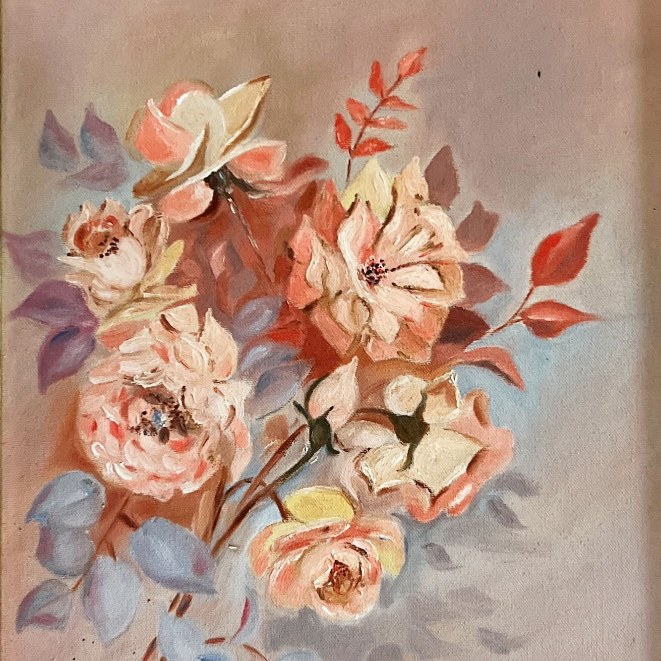 Oil painting, Floral Unknown Artist, Cover view
