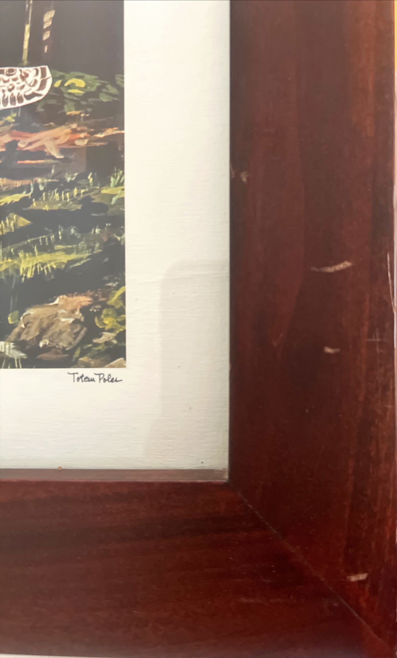 Print, Birds, landscape, First Nations, Pamela Marie Pierce, Damage view