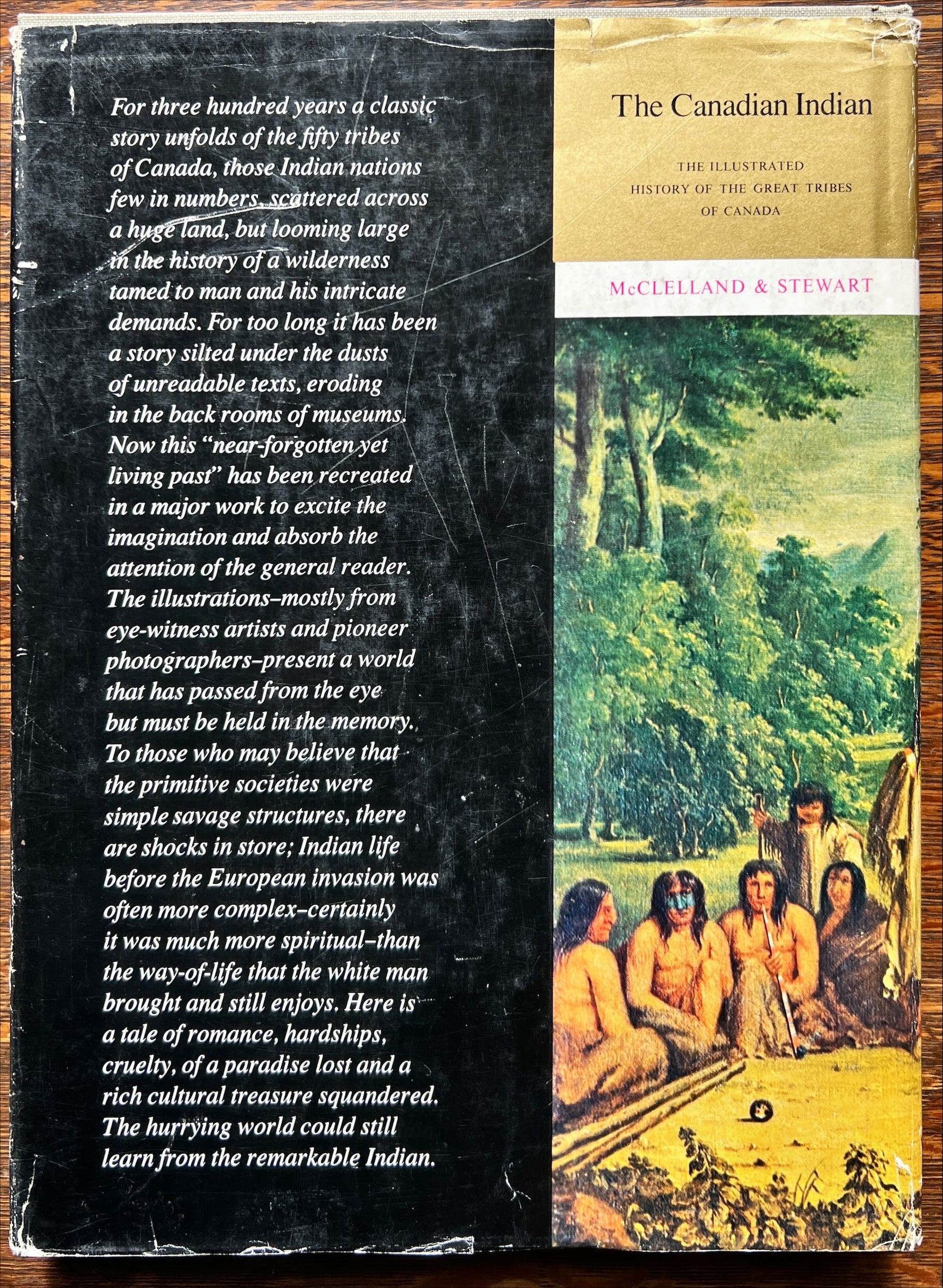 Book, History, Canada, Fraser Symington, The Canadian Indian: The Illustrated History of the Great Tribes of Canada, Back view