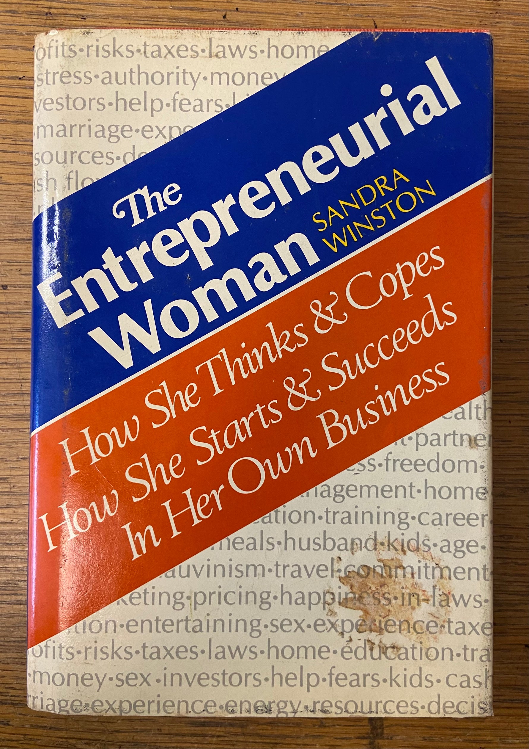 Book, Self Help, Sandra Winston, The Entrepreneurial Woman, Front view