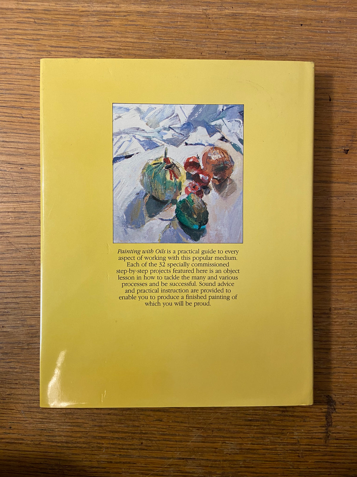 Book, Arts, Patricia Monaham, Painting with Oils, Back view