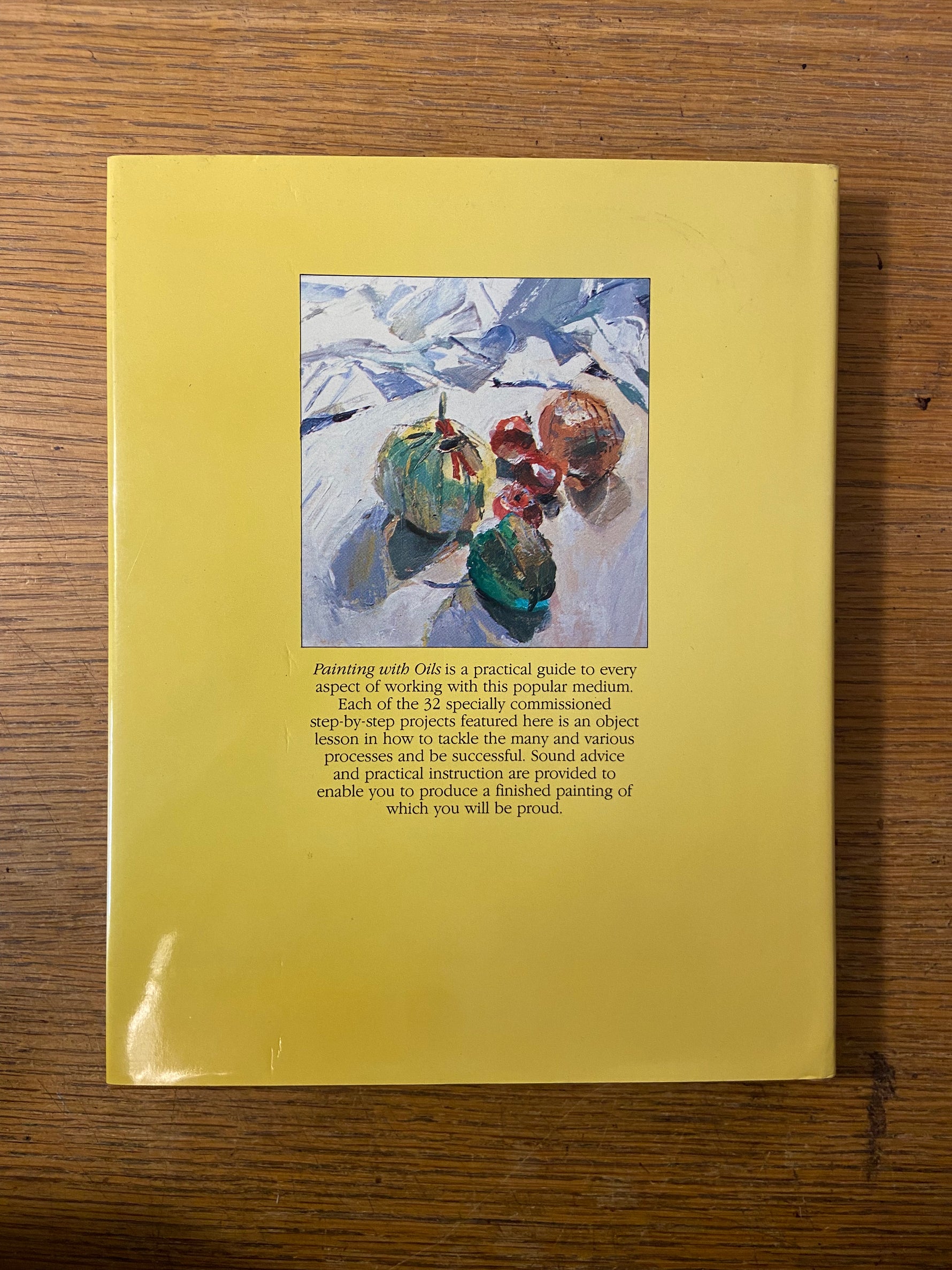 Book, Arts, Patricia Monaham, Painting with Oils, Back view