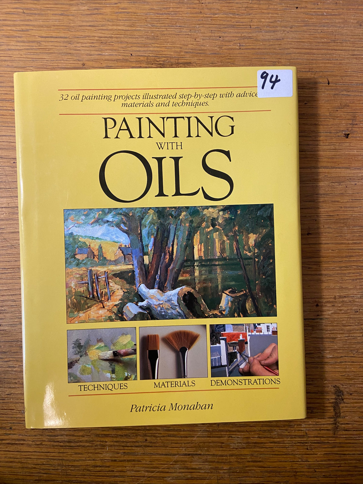 Book, Arts, Patricia Monaham, Painting with Oils, Front view