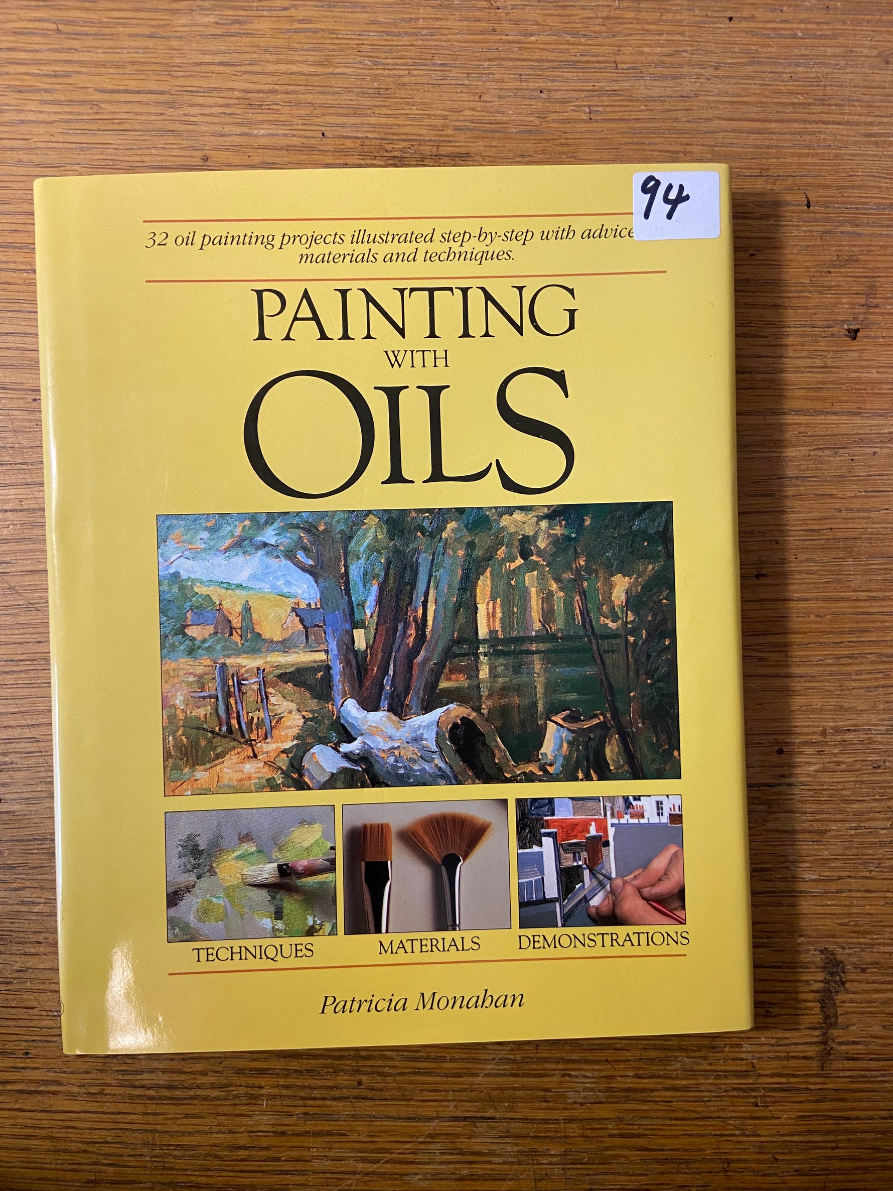 Book, Arts, Patricia Monaham, Painting with Oils, Front view