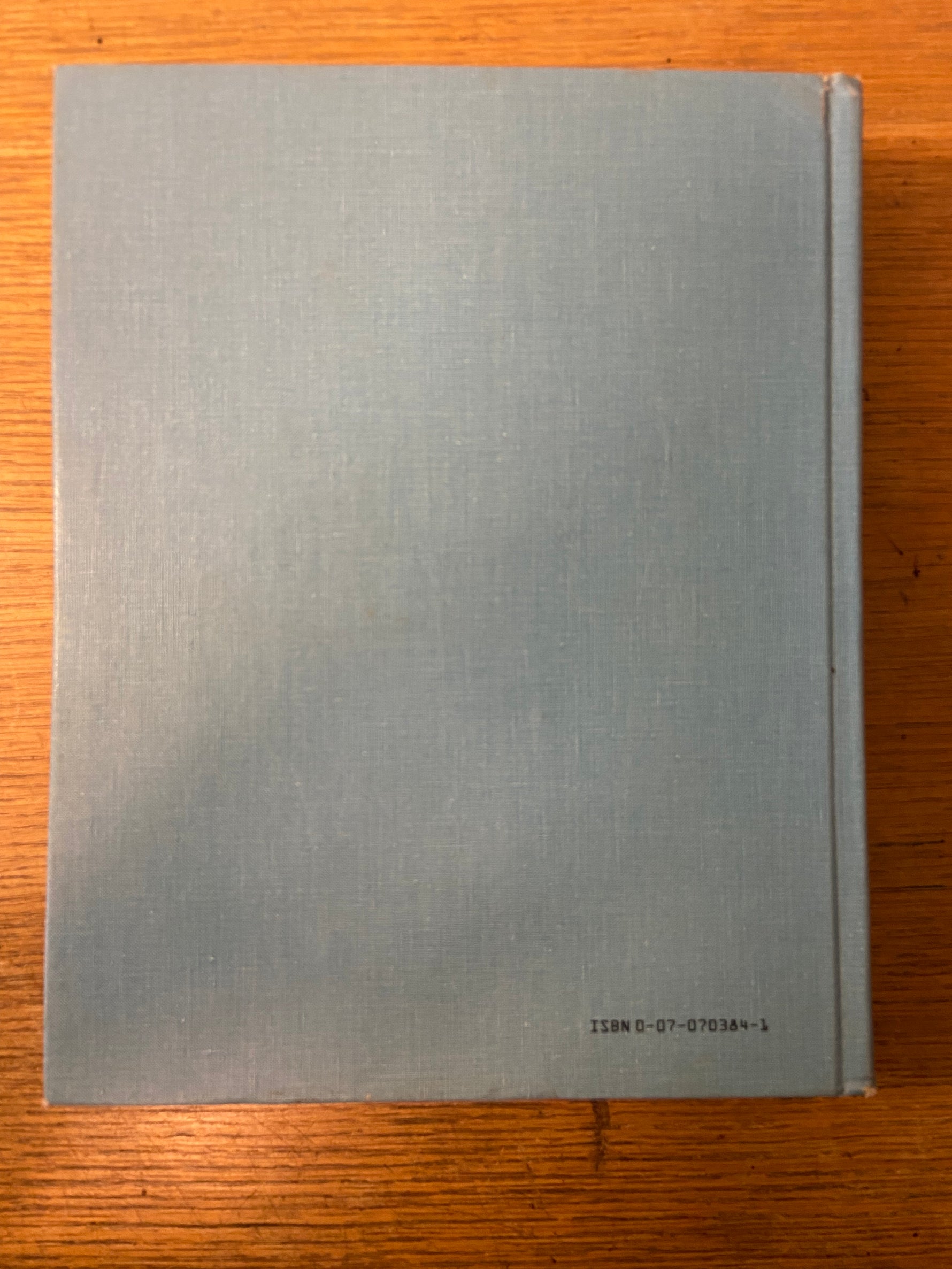 Book, Health, Education, William J. Williams et al., Hematology, Fourth Edition, Back view