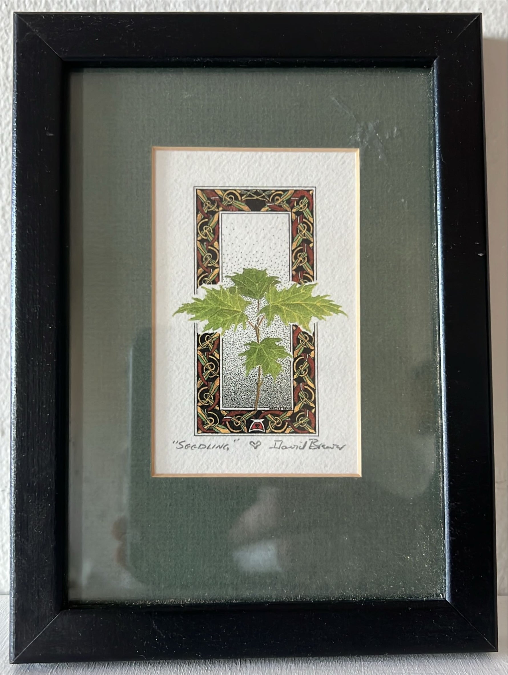 Mixed Media painting, Floral David Brewer, Front view