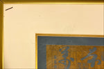 Mixed Media painting, Calligraphy John Yuen Hong Yu, Damage view