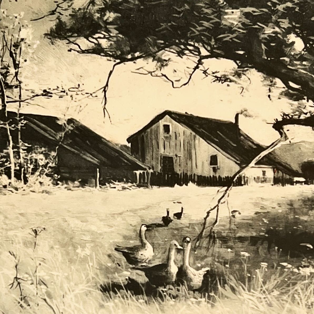 print, Landscape, Farm Julian Rix, Cover view