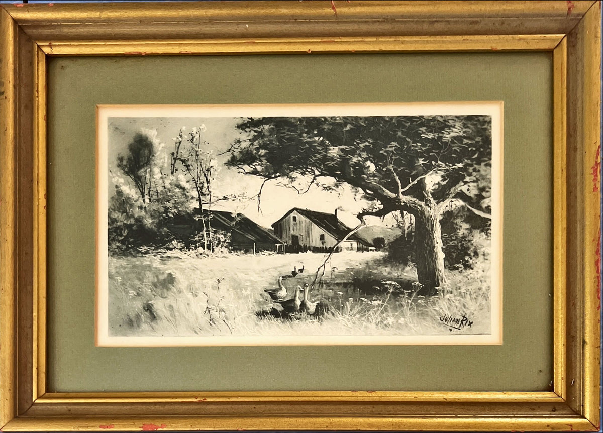 Print, Landscape, Farm, Julian Rix, Front view