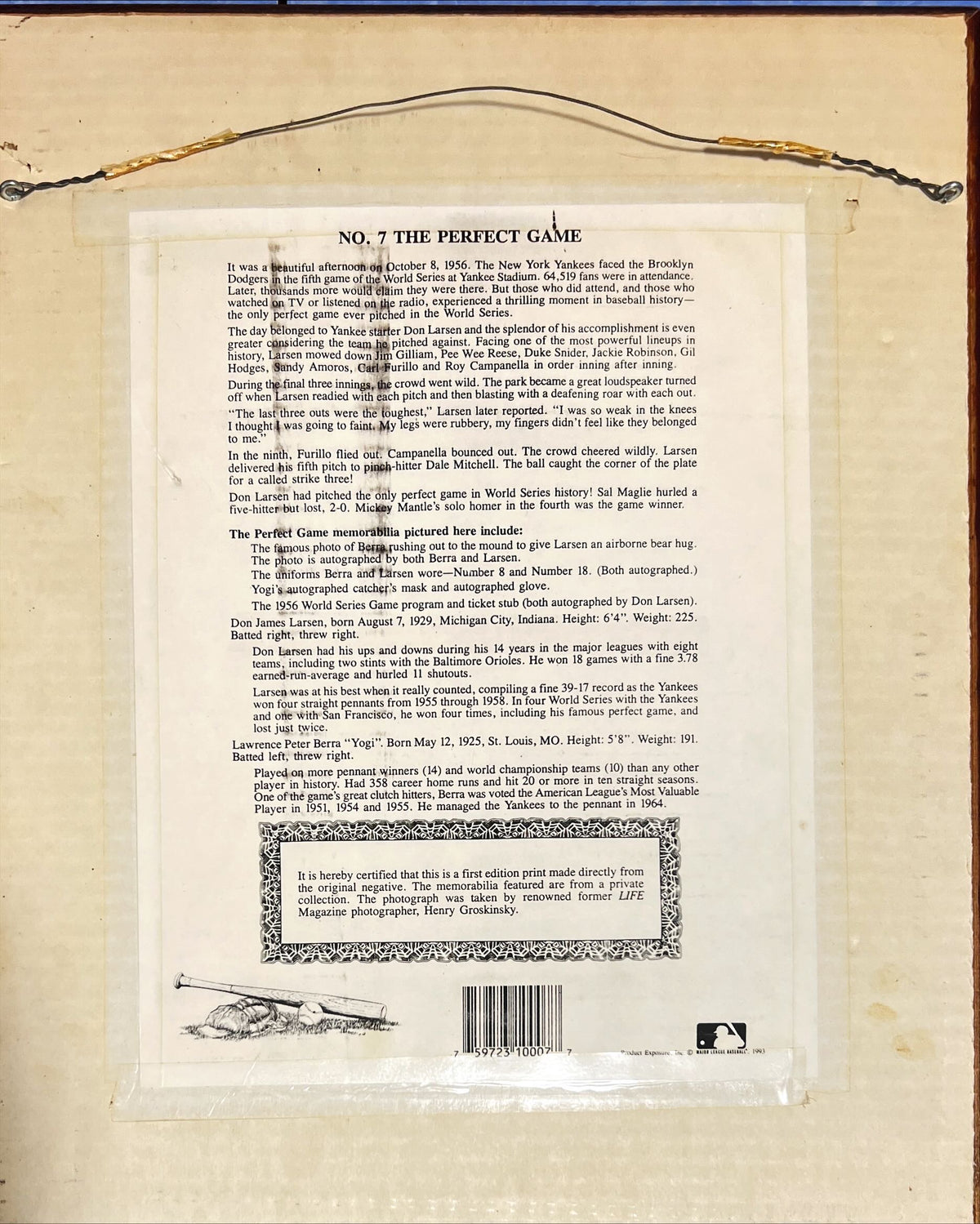 Print, Sport, Henry Groskinsky, Back view