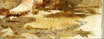 Mixed Media painting, Figures S.H. Greenwood, Signature view