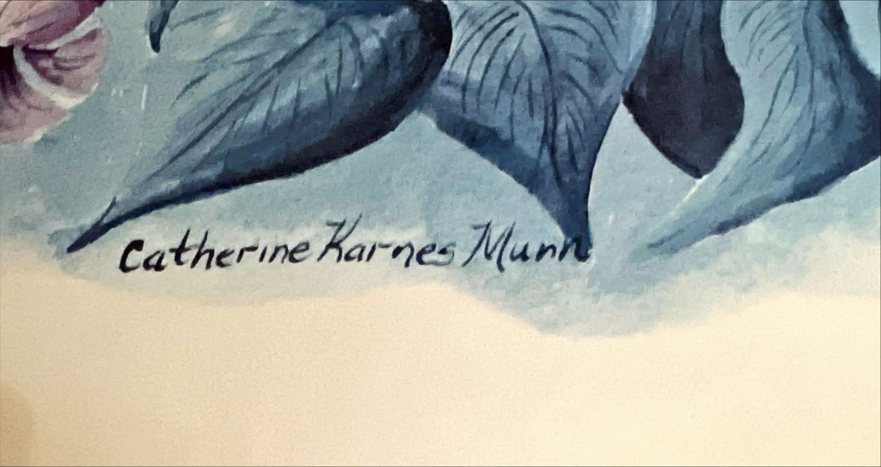 Print, Floral, Catherine Karnes Munn, signature view
