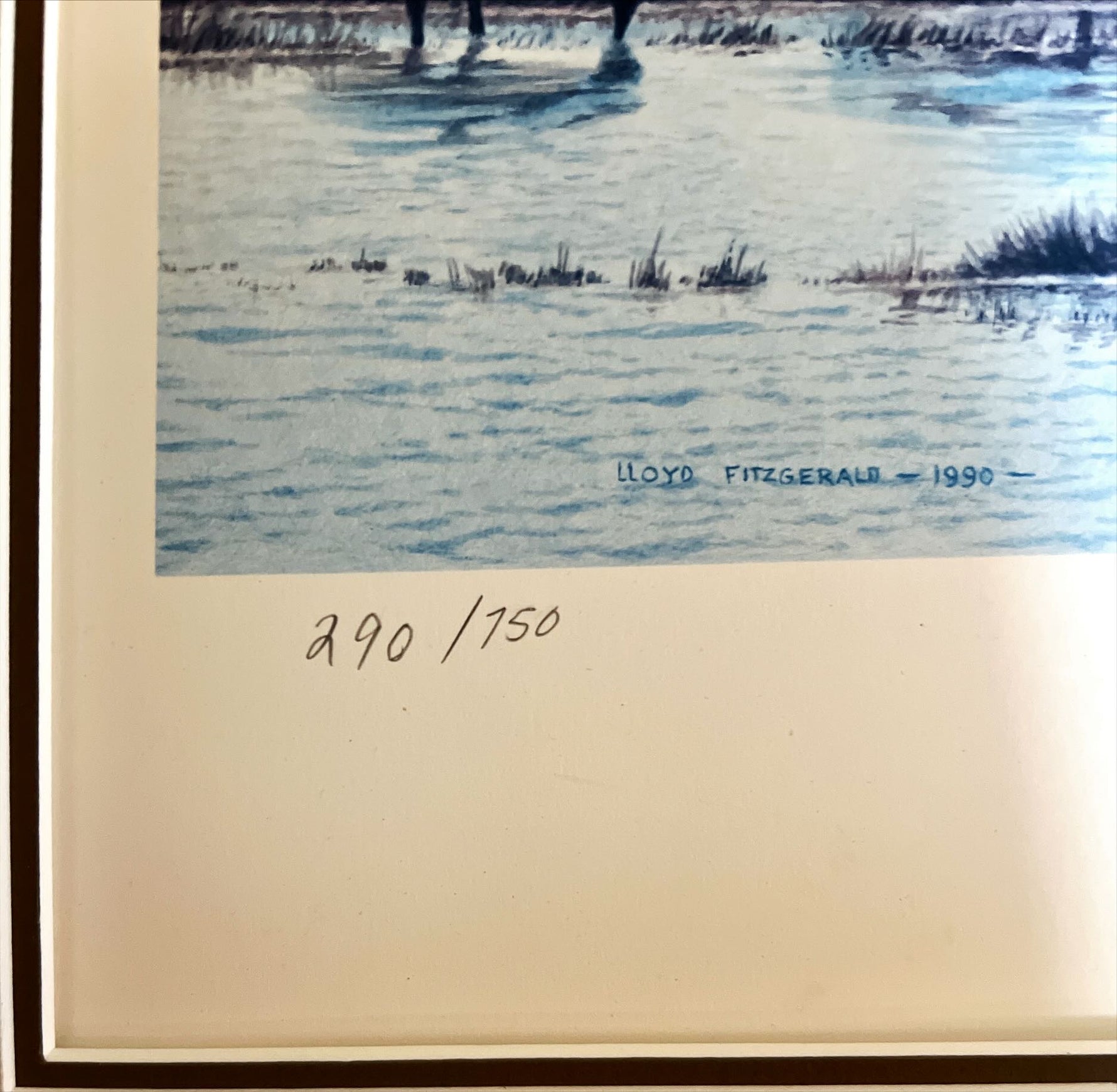  painting, Waterfowl Lloyd Fitzgerald, Edition view