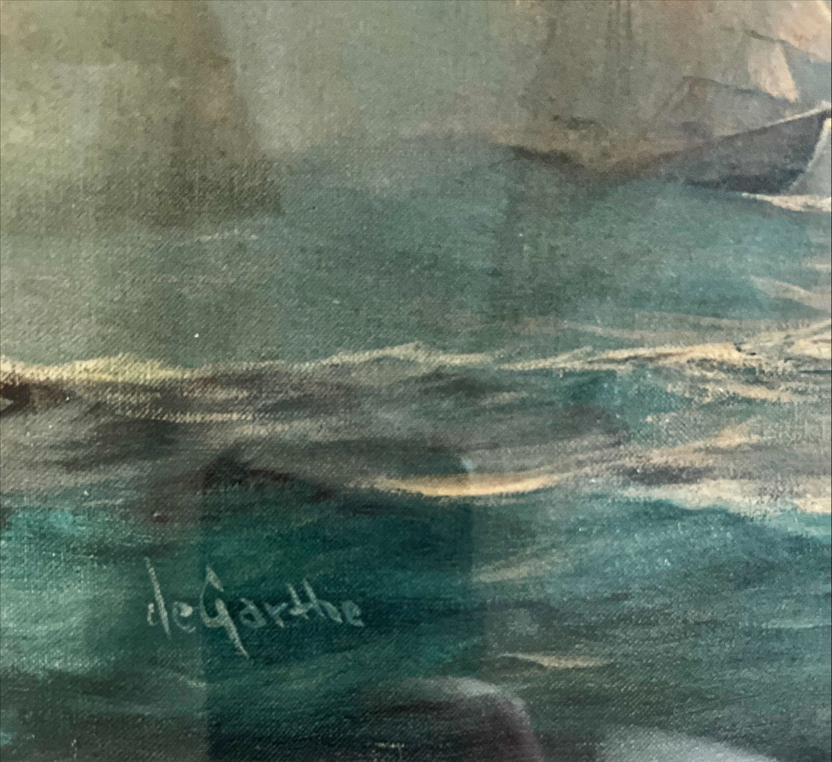 Print, Nautical, W. E. De Garthe, Signature view