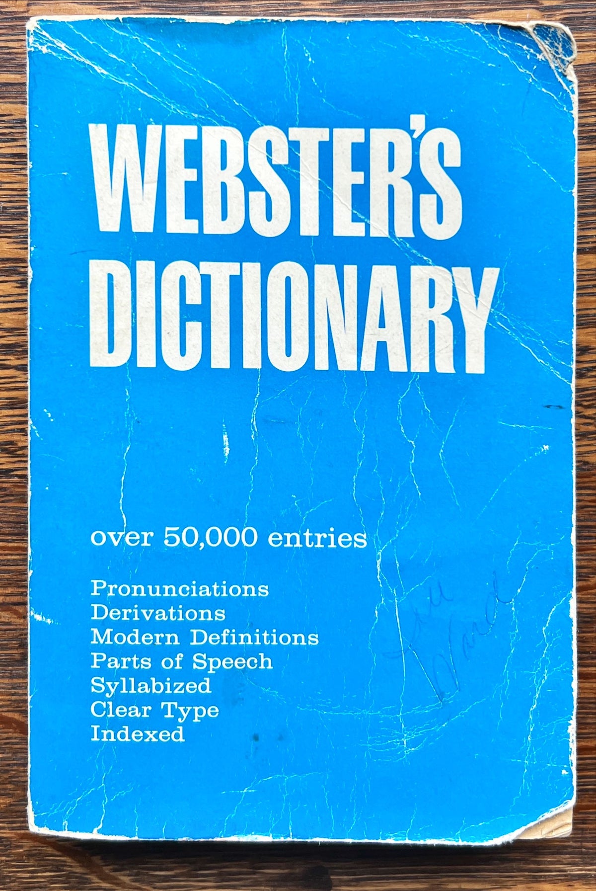 Book, Dictionary, Education, Ed. John Gage Allee, Webster’s Dictionary (Over 5000 Entries), Front view