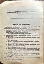 Book, Dictionary, Education, Ed. John Gage Allee, Webster’s Dictionary (Over 5000 Entries), Inside view