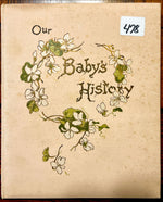 Book, History, E.P. Dutton & Co., Our Baby’s History, Front view
