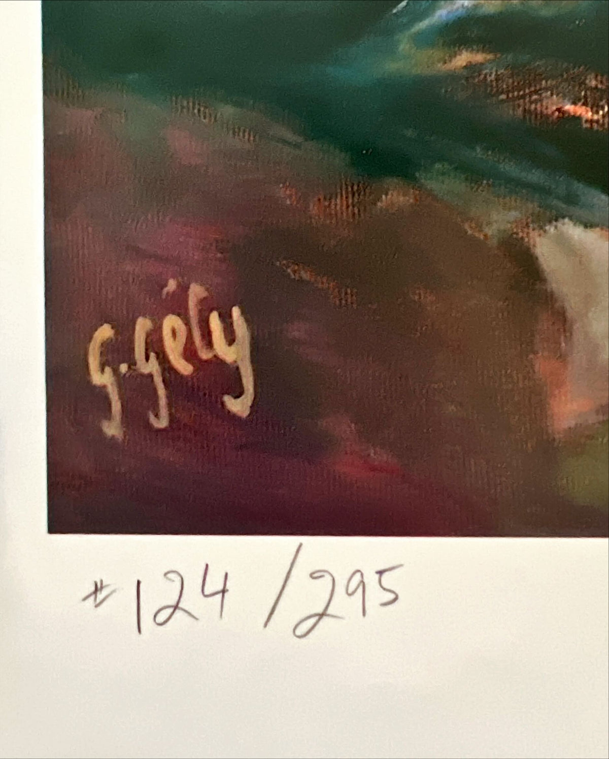  painting, Portrait G. Gely, Edition view