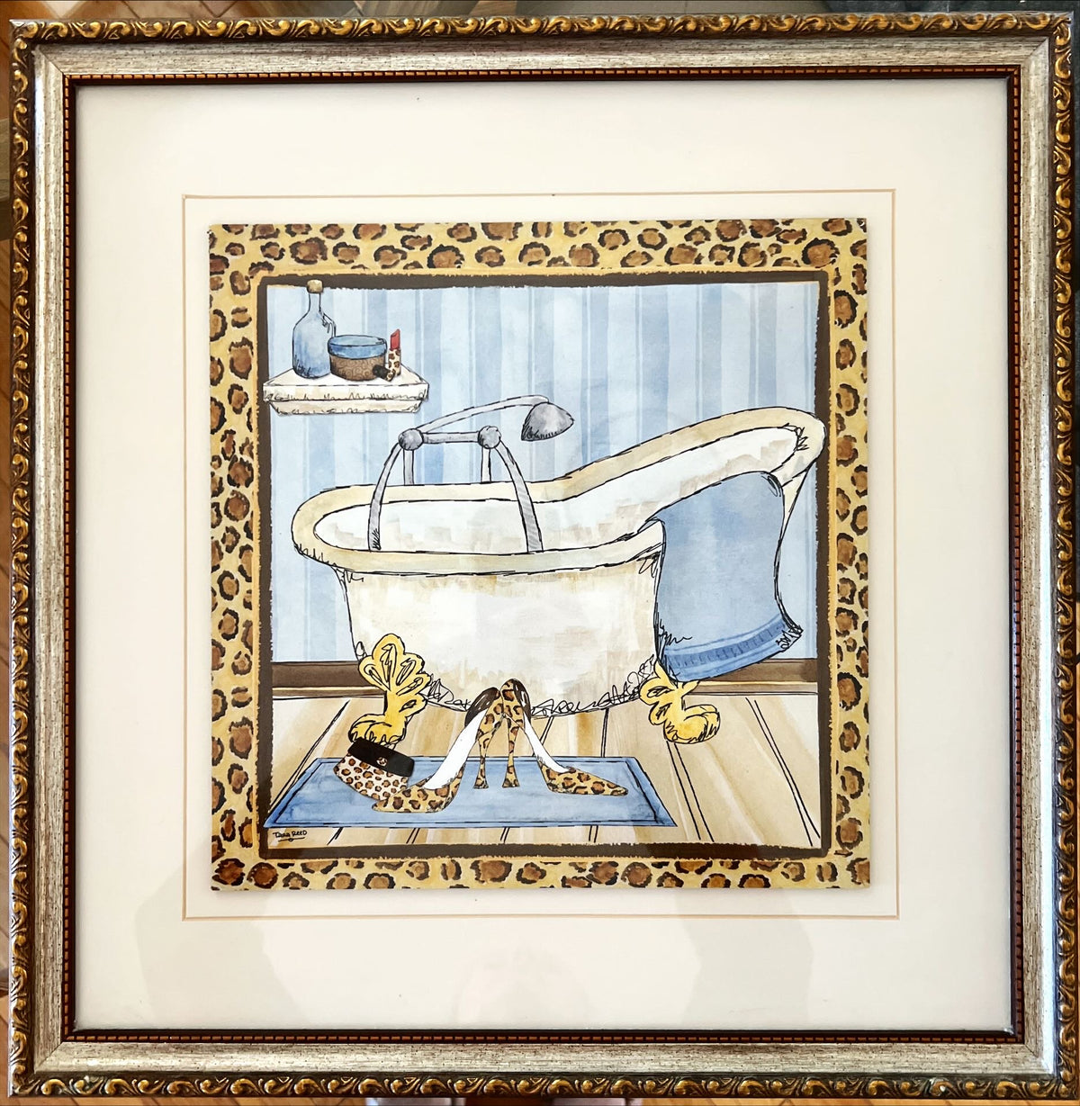Print, Bathroom, Interior, Tara Reed, Front view