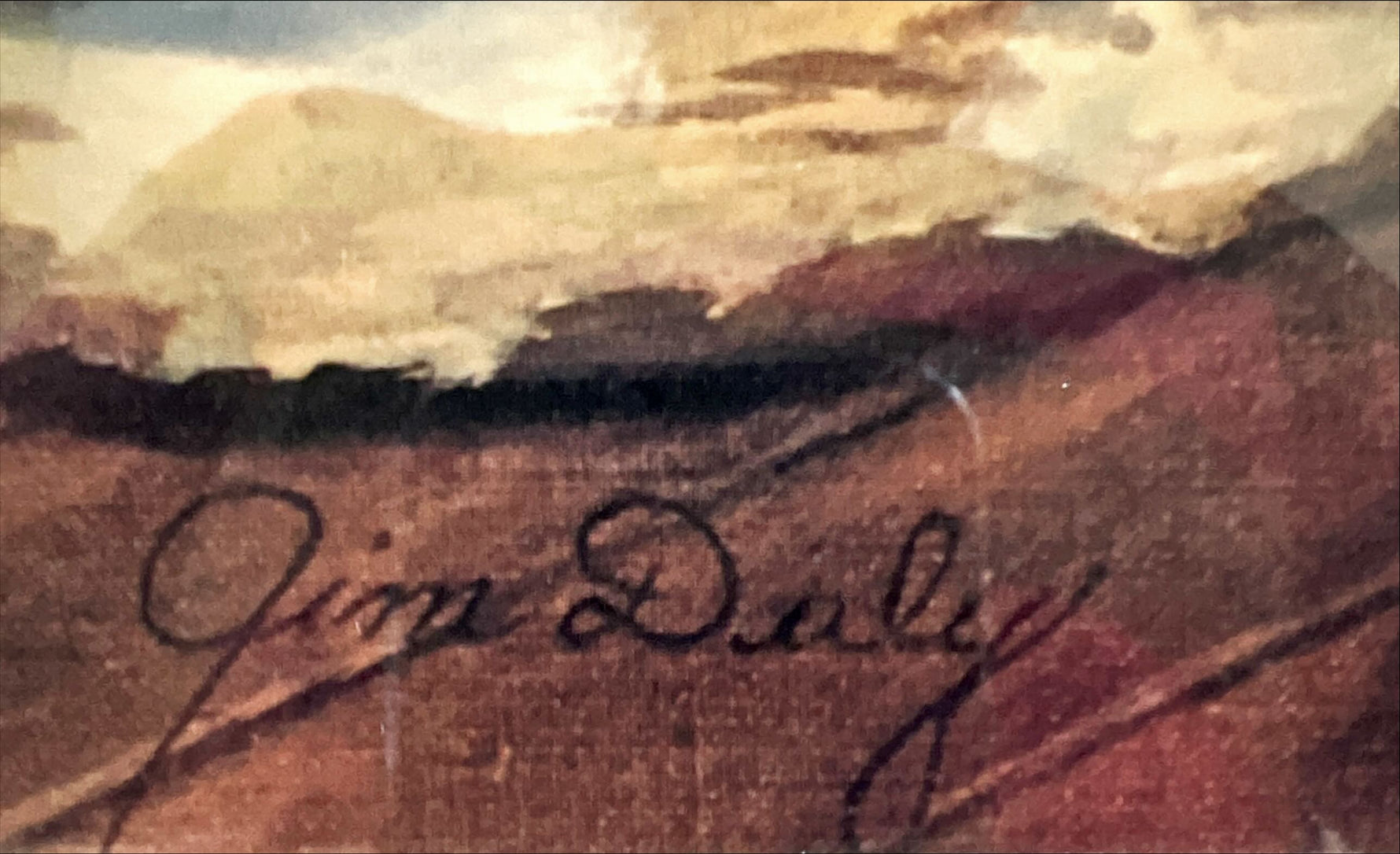 Print, Genre Scene, Jim Daly, Signature view