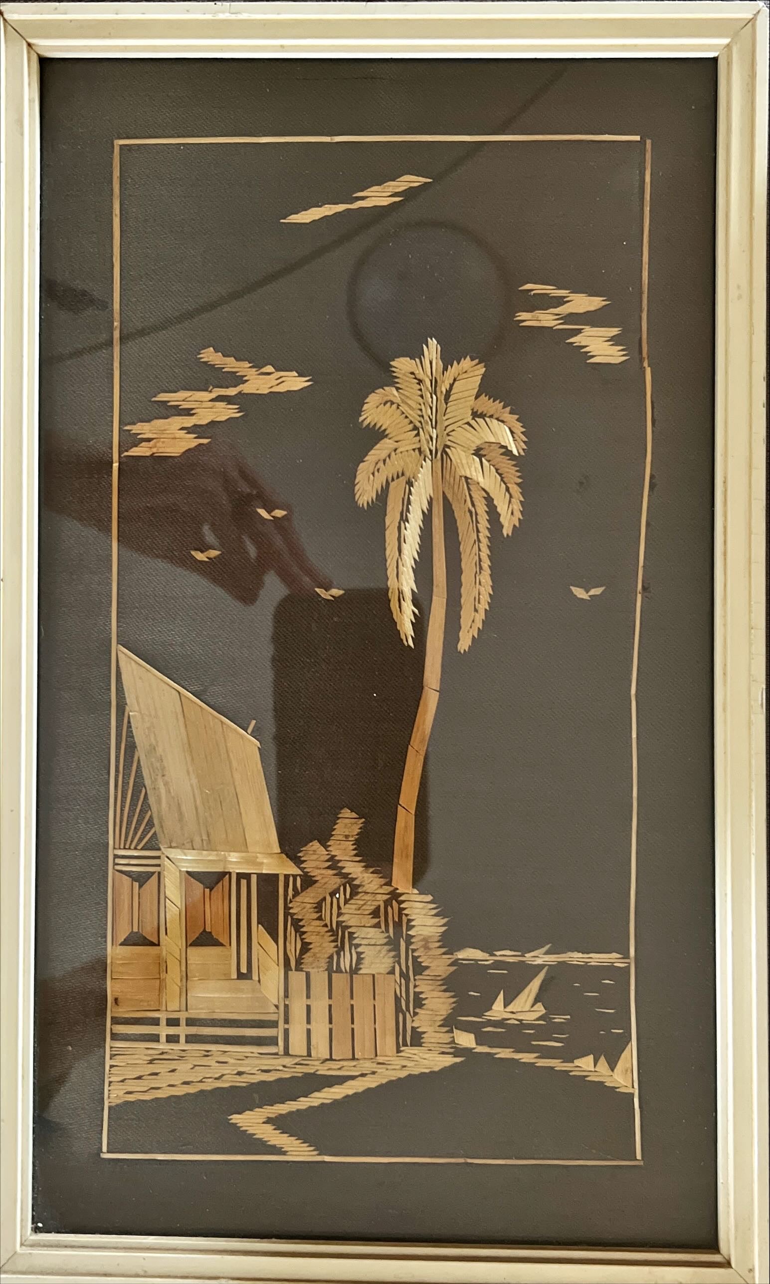 Craft work, Application, Material: Straw, Unknown Artist, Front view