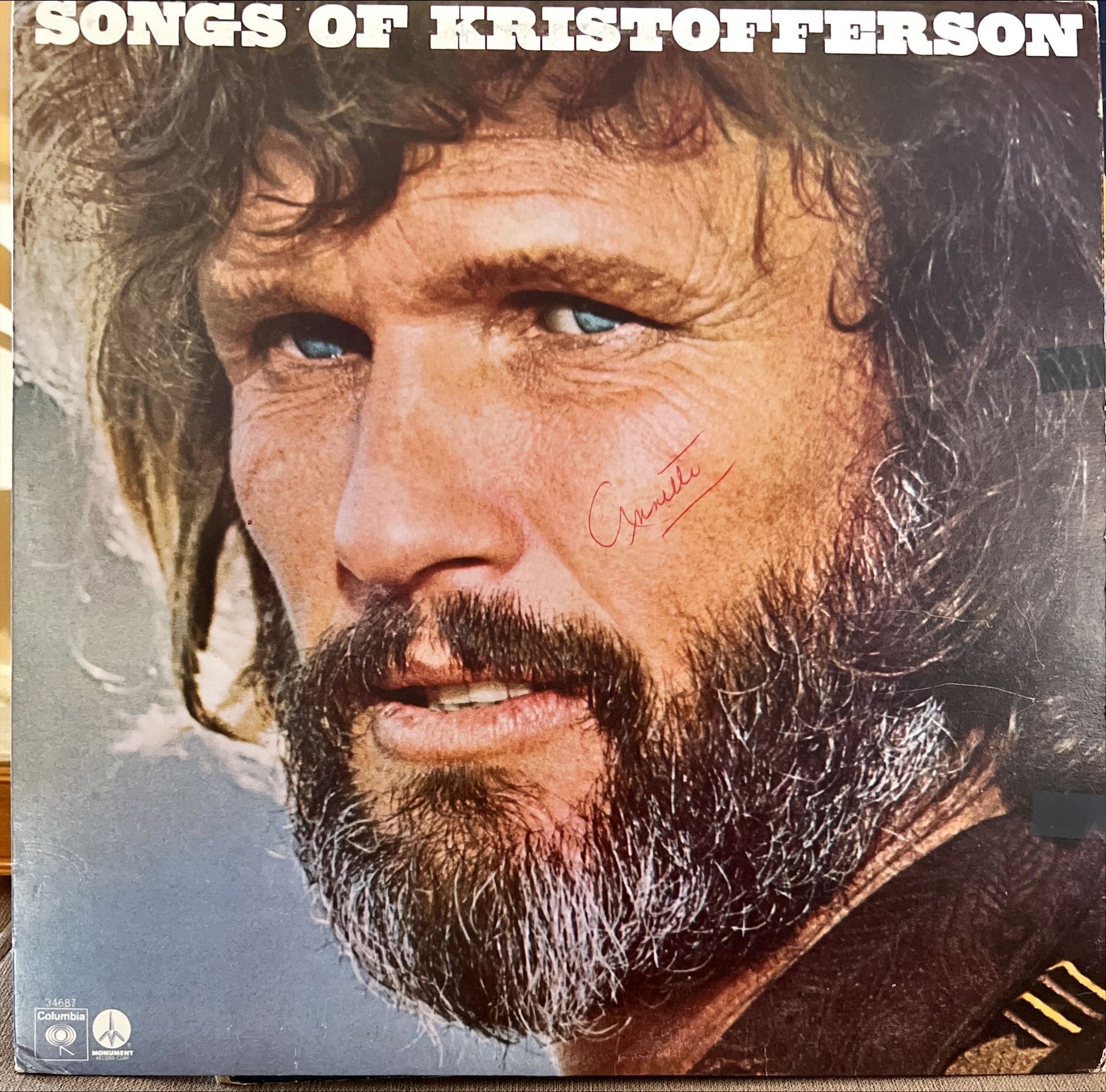 Vinyl record, Country Kris Kristofferson, Front view
