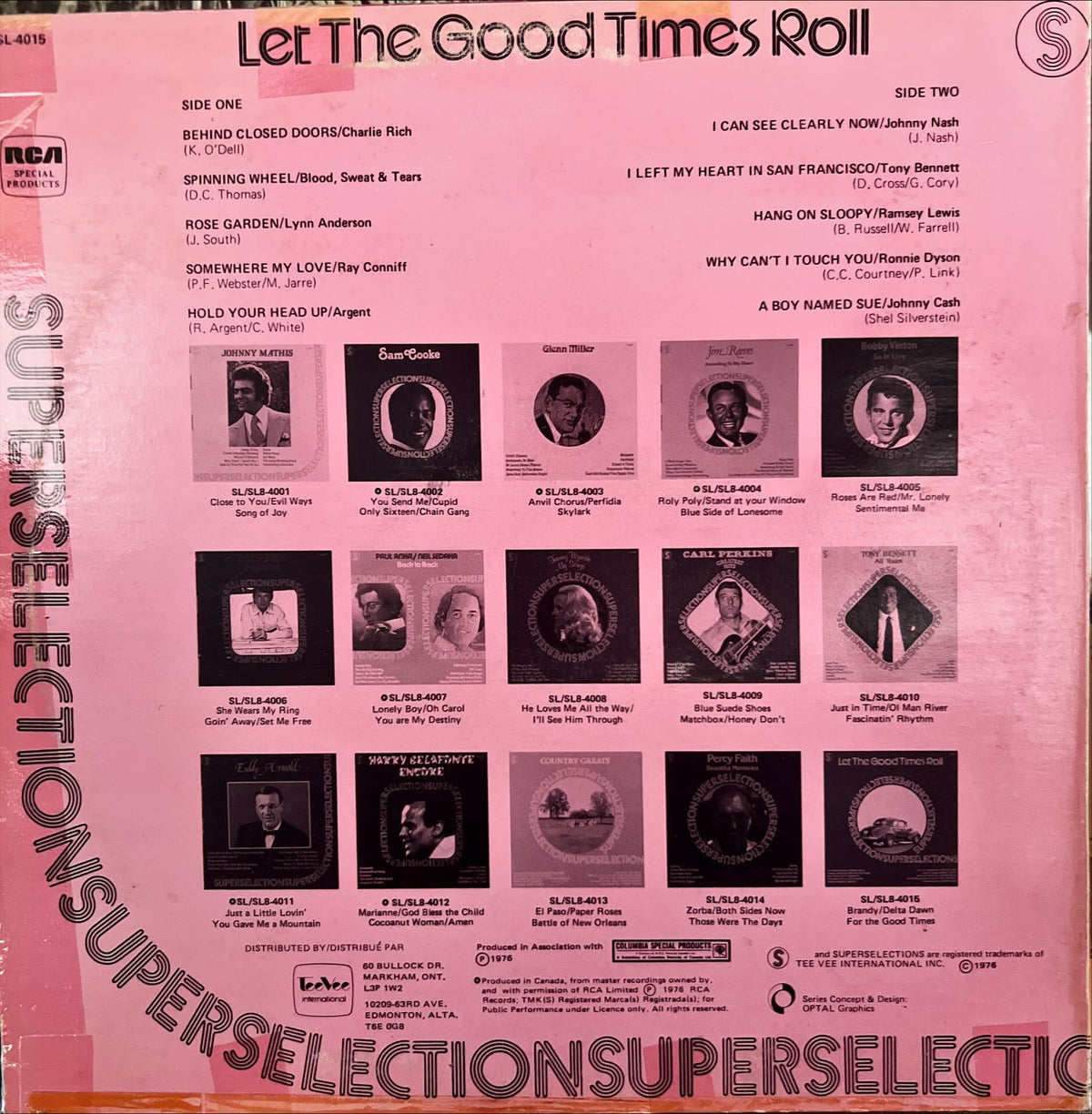 Vinyl record, Rock Various Artists, Back view