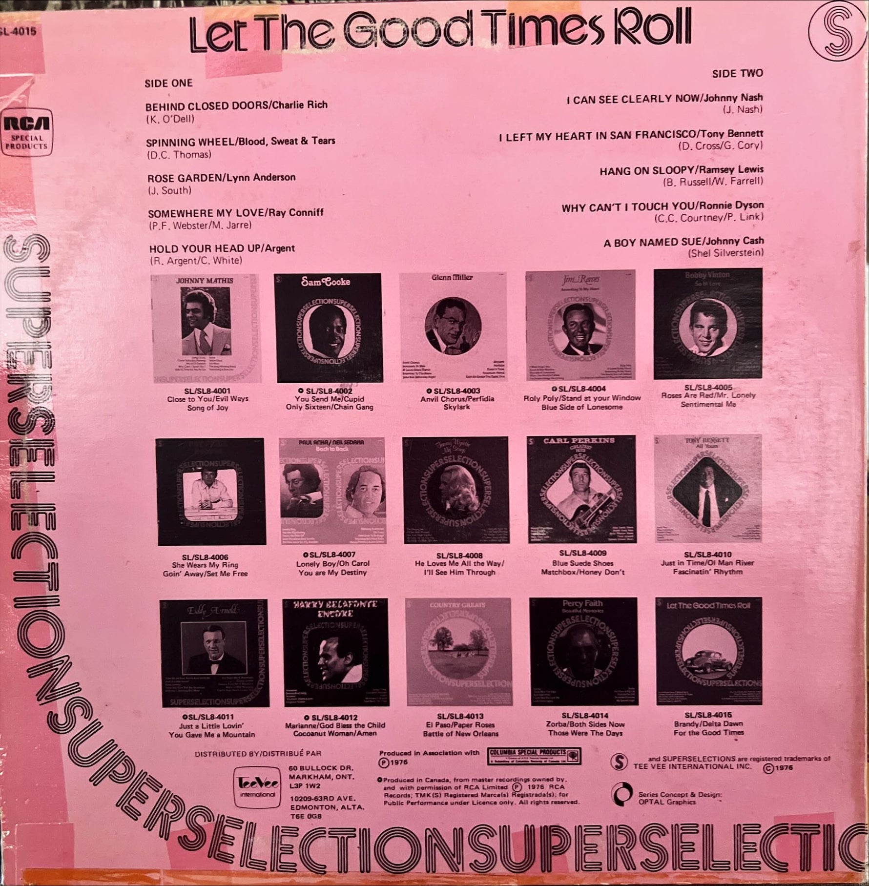 Vinyl record, Rock Various Artists, Back view