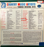Vinyl record, Country Various Artists, Back view