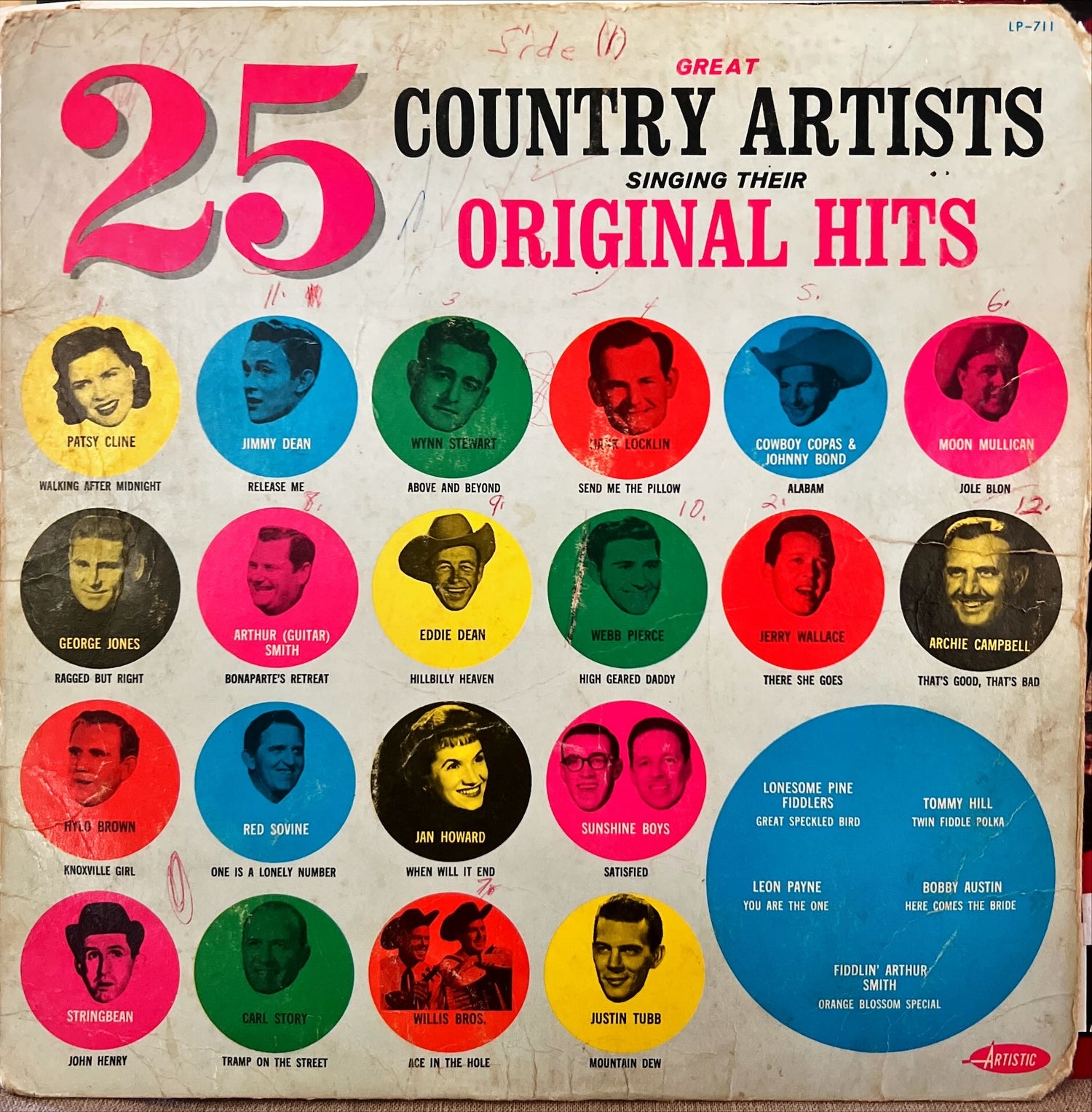 Vinyl record, Country Various Artists, Front view