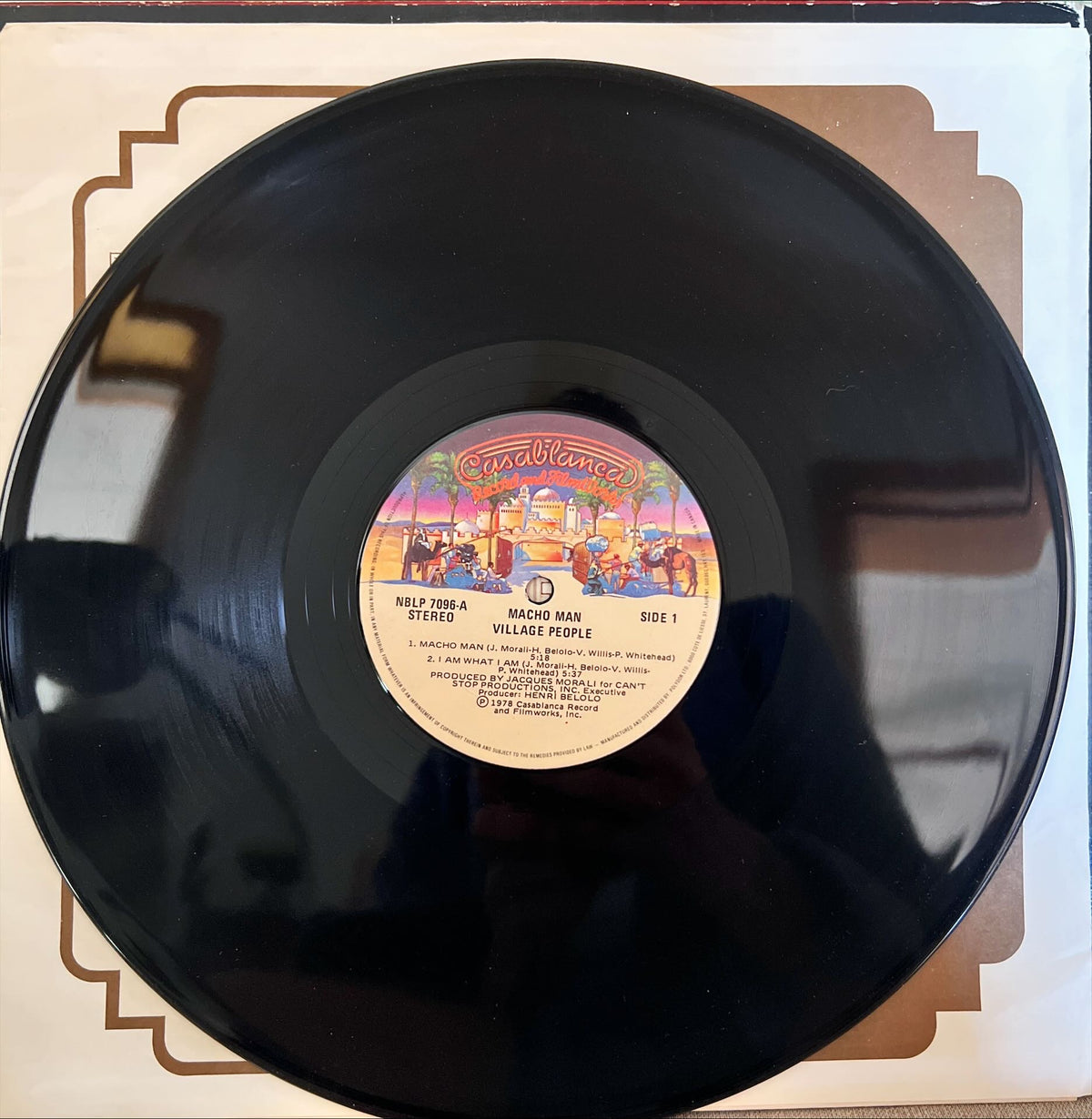 Vinyl record, Funk Village People, Side view