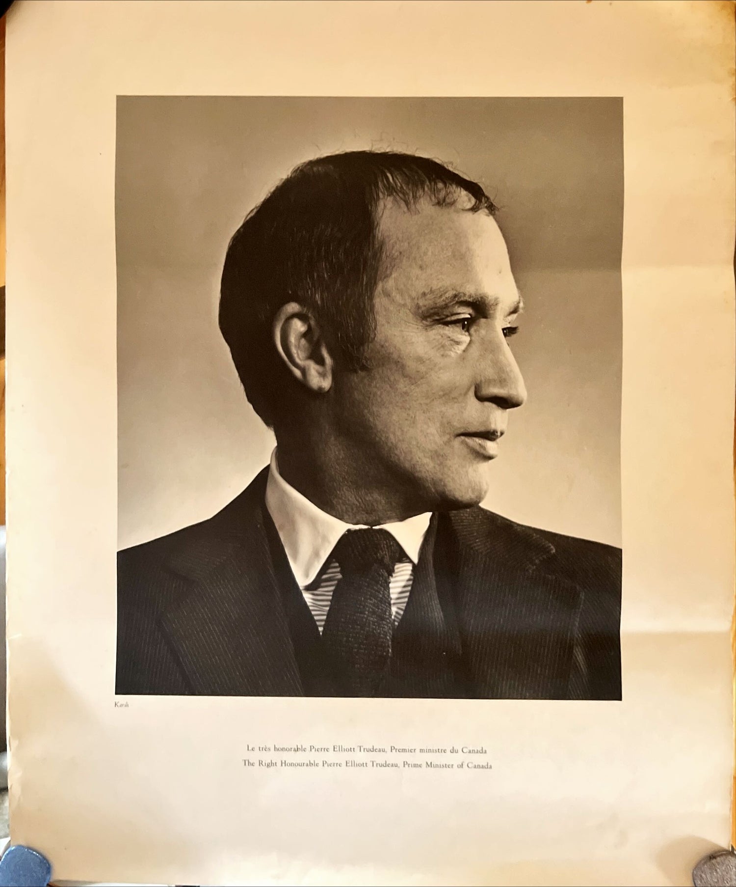 Print, Politics, Karsh, Front view