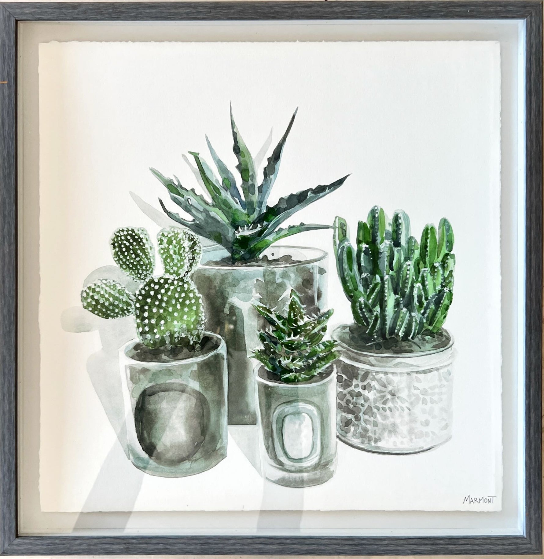 Mixed Media painting, Still Life Marmont, Front view
