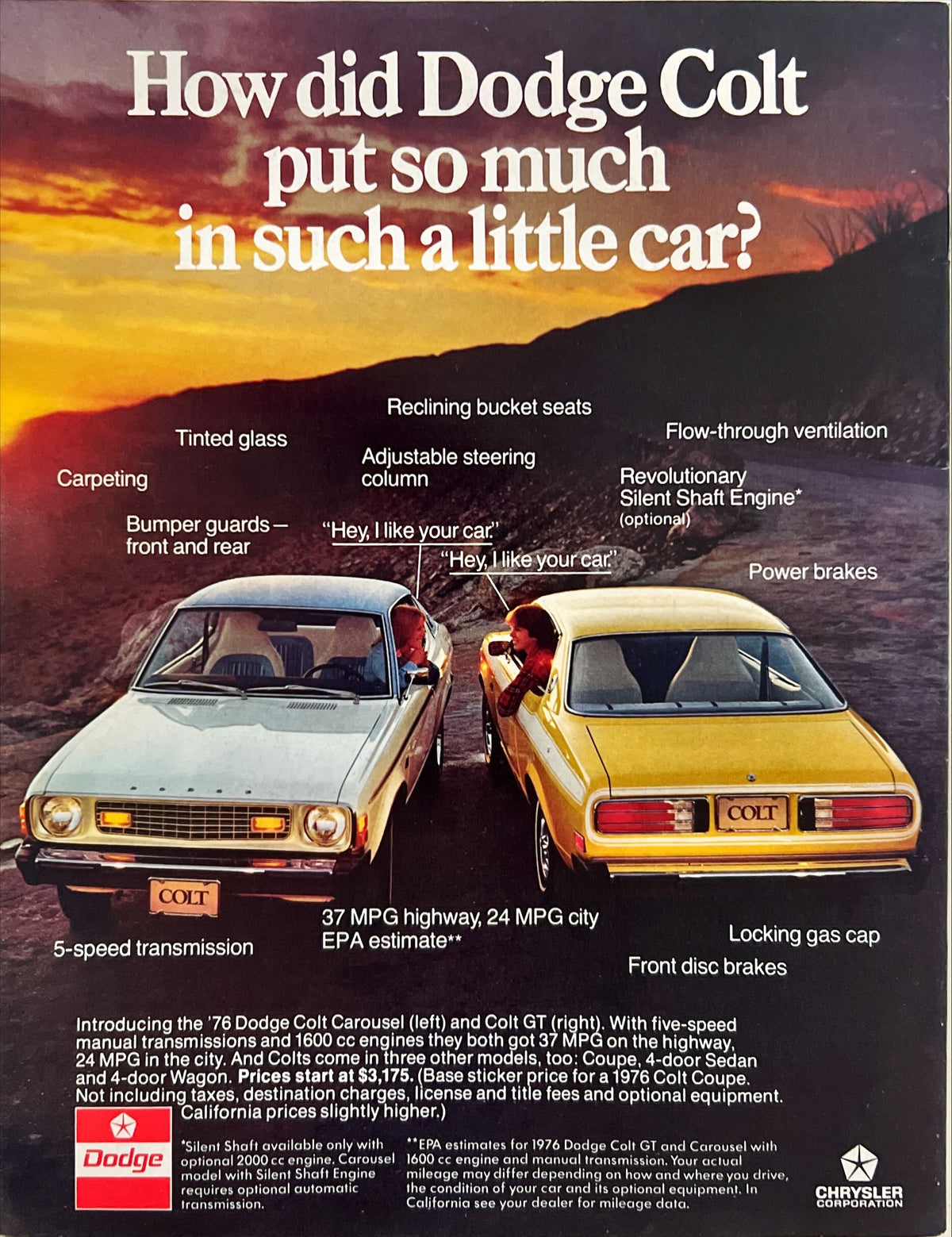 Magazine, Auto, Transport, , Rallye Magazine, Vol. 2 No. 5, May 1976., Back view