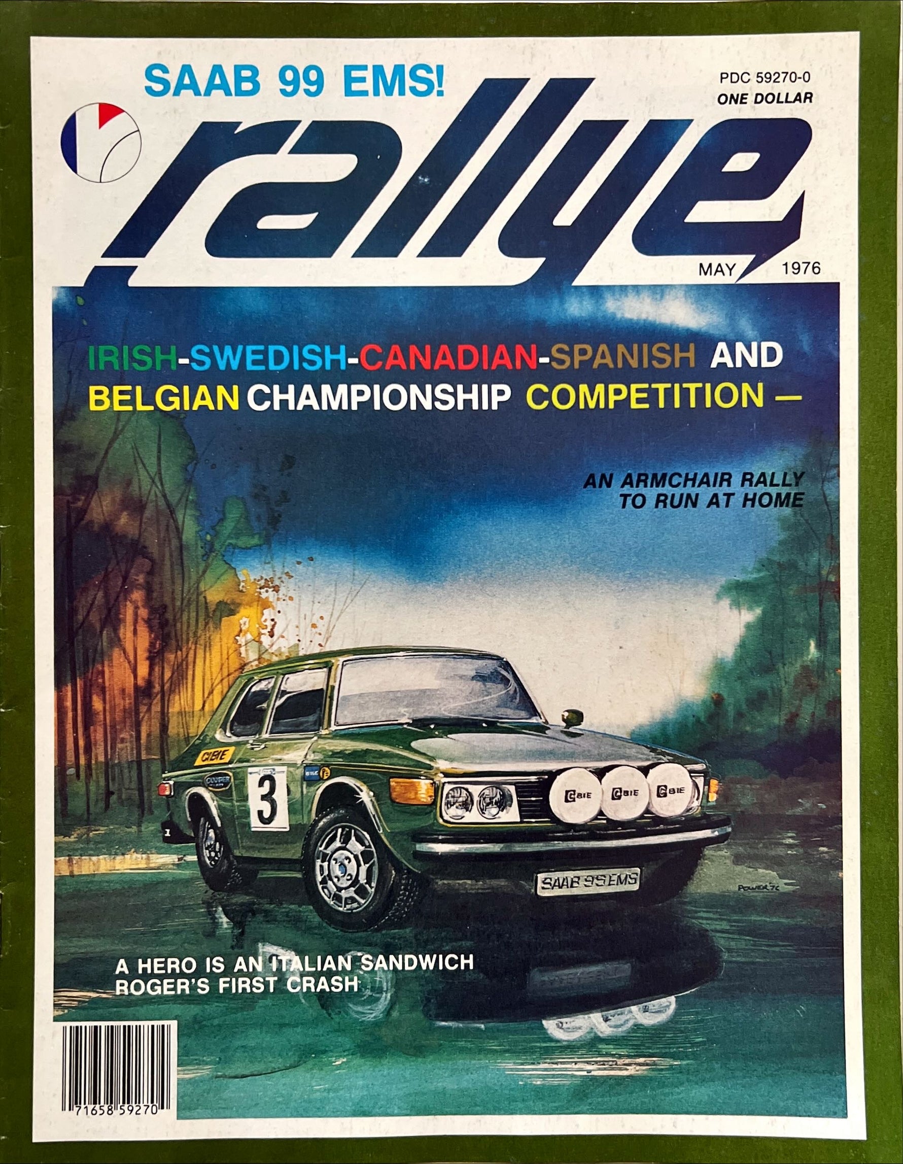 Magazine, Auto, Transport, , Rallye Magazine, Vol. 2 No. 5, May 1976., Front view