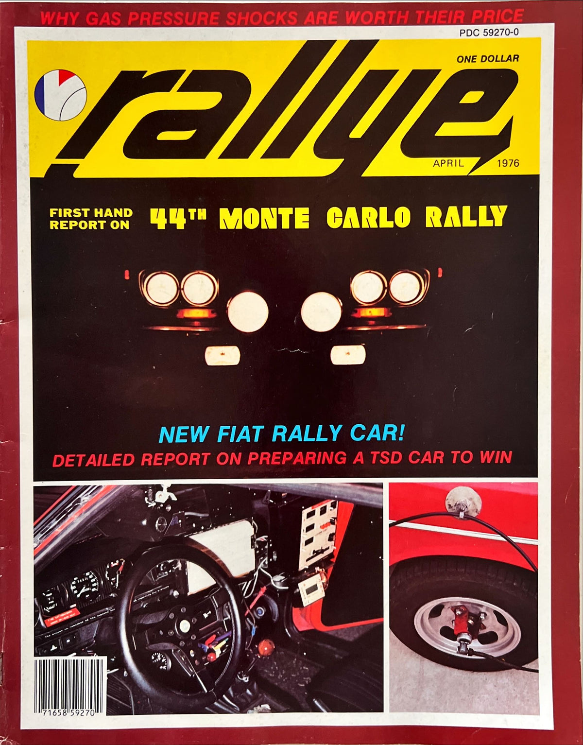 Magazine, Auto, Transport, , Rallye Magazine, Vol. 2 No. 4, April 1976., Front view