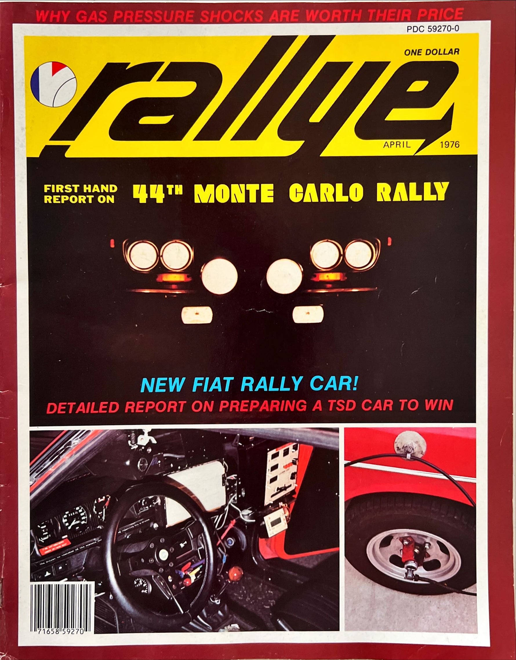 Magazine, Auto, Transport, , Rallye Magazine, Vol. 2 No. 4, April 1976., Front view