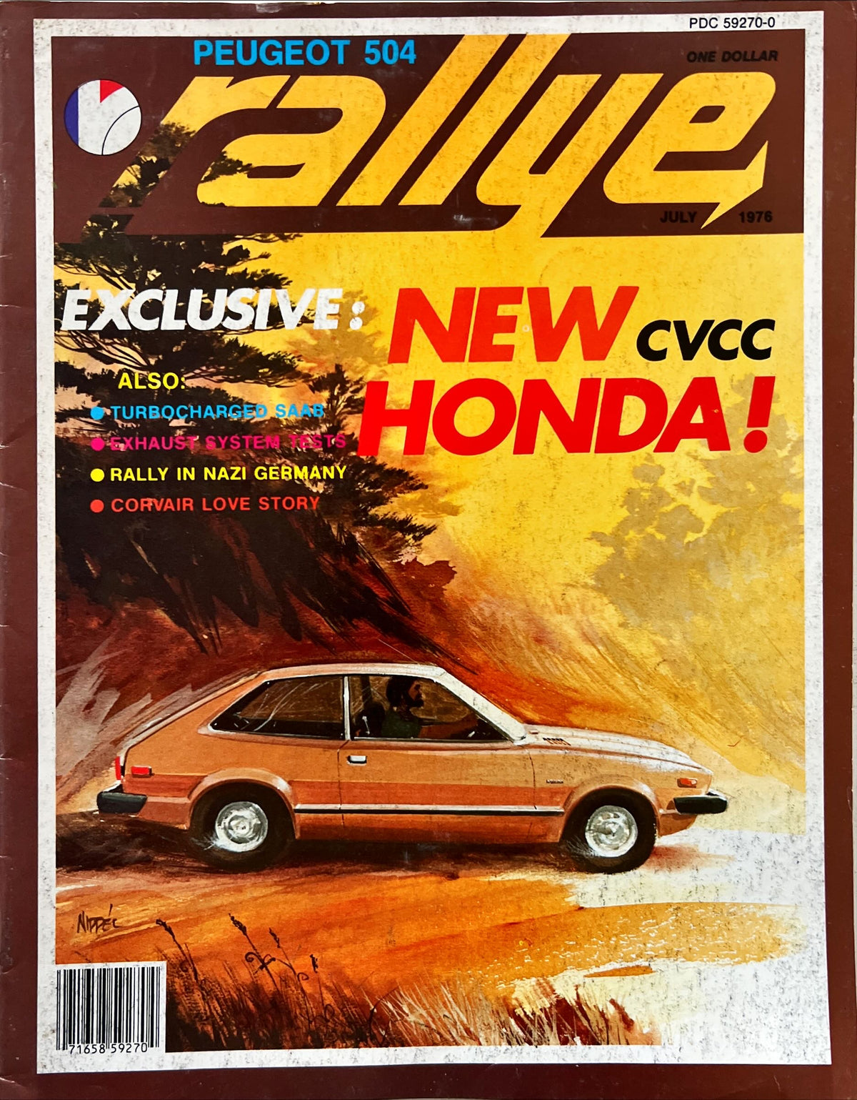 Magazine, Auto, Transport, , Rallye Magazine, Vol. 2 No. 7, July 1976, Front view