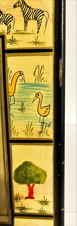 Home, Picture frame, Cute Picture Frame with Giraffes, Elephants, Birds, Trees,  and Huts, Cover view