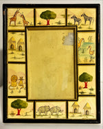 Home, Picture frame, Cute Picture Frame with Giraffes, Elephants, Birds, Trees,  and Huts, Cover view